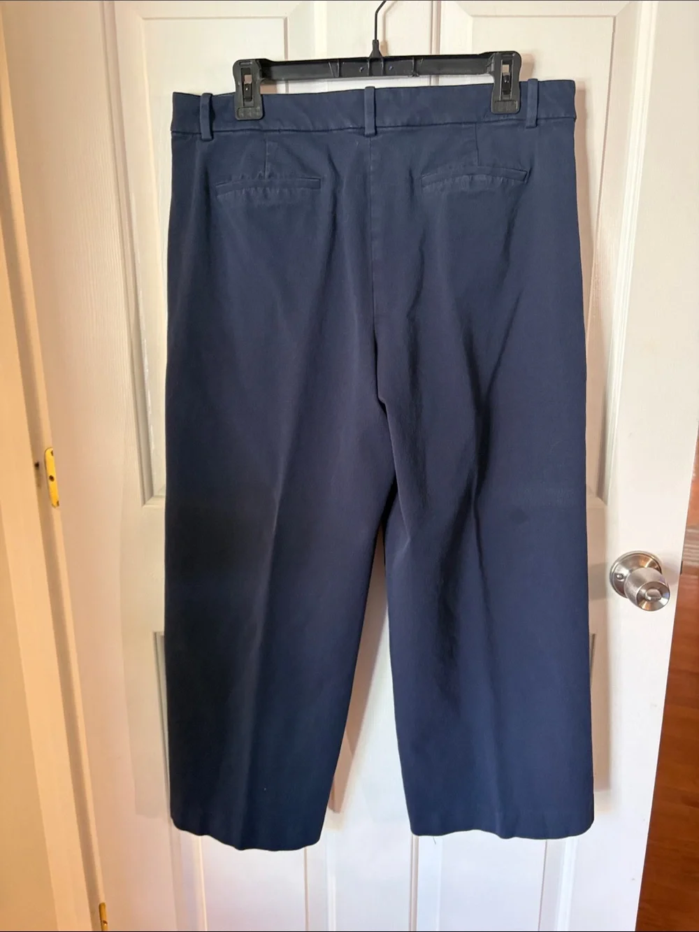 J. Crew Wide-Leg Remy Pant in Navy Blue